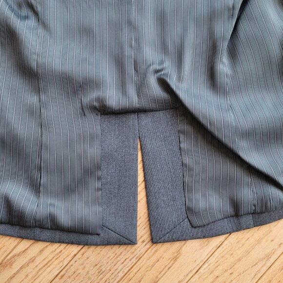 NWT Periphery Gray Blazer Modern Style Soft Wool Stretch 2 Fitted - Picture 8 of 16
